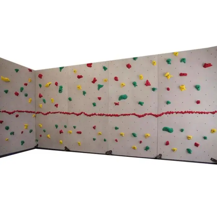 Everlast Climbing Granite River Rock Traverse Wall Package, 8 x 40 Feet, 2 Inch Red Mat Handmade